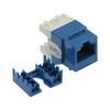 Bestlink Netware CAT6 RJ45 110 Type 180 Deg Keystone Jack- Blue 101701BL